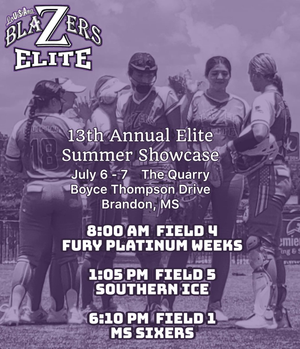Looking forward to the camp and playing this weekend!
<a href="/LSUA_SB/">LSUA Softball</a> <a href="/GoChoctaws_SB/">Mississippi College Softball🥎</a> <a href="/UWA_Softball/">UWA Softball</a> <a href="/ECCCSoftball/">ECCC Softball</a> <a href="/careywsoftball/">William Carey Softball</a> <a href="/SouthernMissSB/">Southern Miss Softball</a> <a href="/PearlRiverSB/">Pearl River Softball</a>