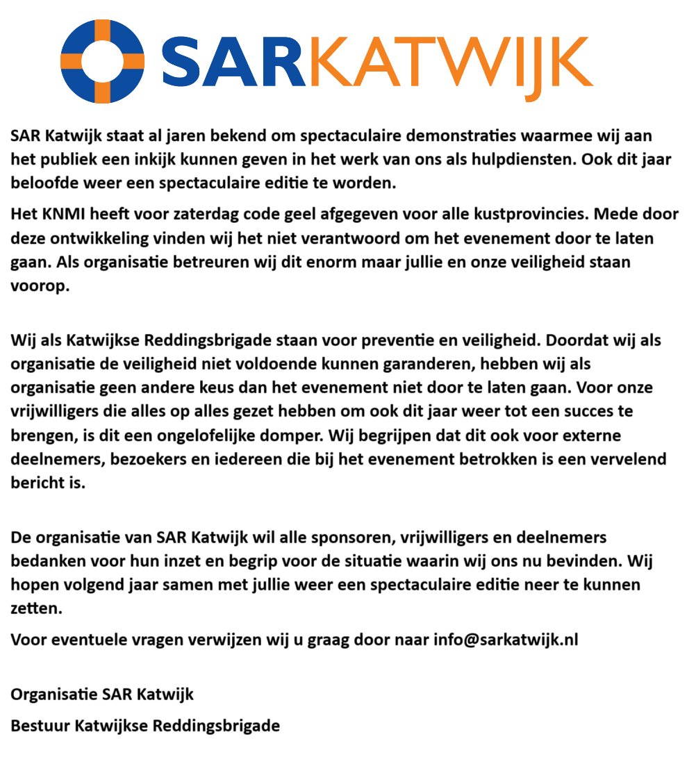 SAR Katwijk (@sarkatwijk) on Twitter photo 