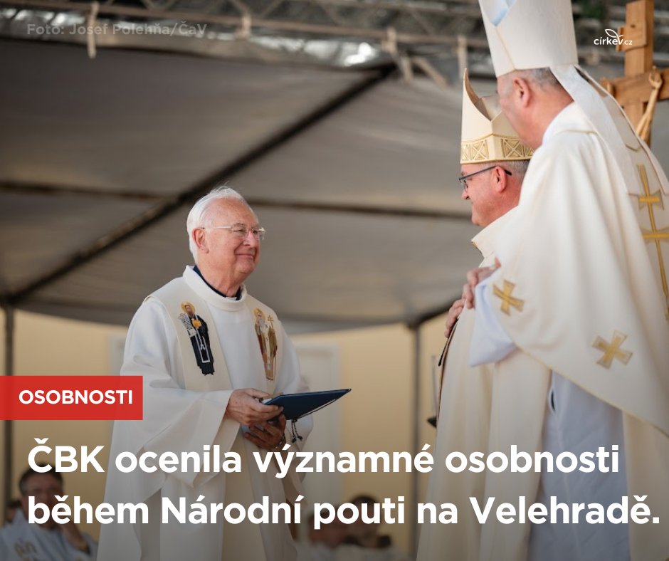 Při dnešní slavnostní poutní mši svaté na Velehradě ocenila Česká biskupská konference několik významných osobností z různých oblastí veřejného života.

Níže představujeme oceněné pro rok 2024. cirkev.cz/cbk-ocenila-vy…