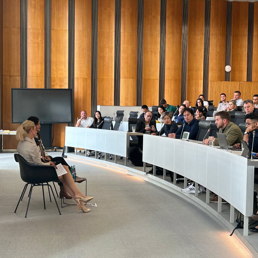 esmtberlin's tweet image. Thank you to all who joined us for our recent ESMT Open Lecture! Special thanks to Dr. Min Ye of AInvone GmbH for her insights on AI innovation and GDPR compliance, and to Carolin Puppel for her excellent moderation. Watch the livestream: eu1.hubs.ly/H0b3cDs0 #ai #innovation