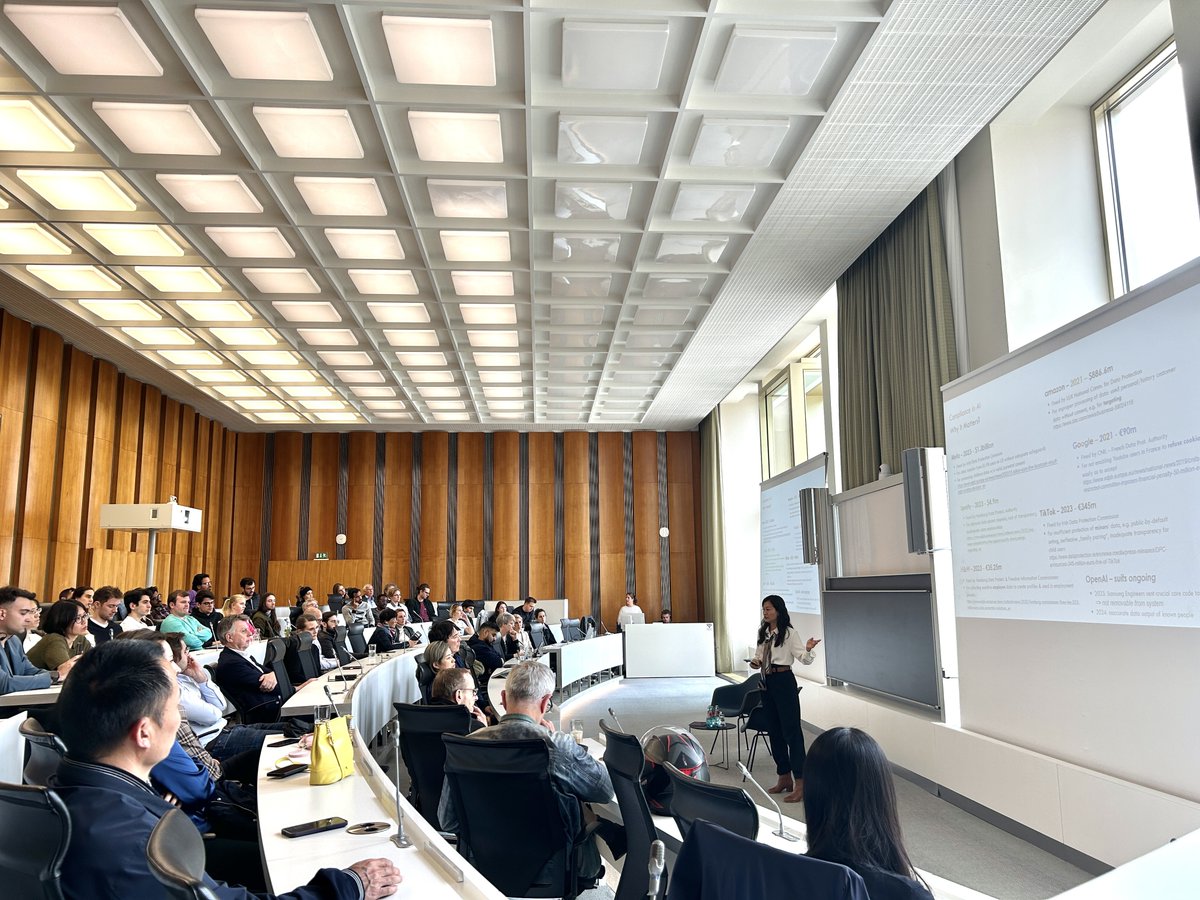 esmtberlin's tweet image. Thank you to all who joined us for our recent ESMT Open Lecture! Special thanks to Dr. Min Ye of AInvone GmbH for her insights on AI innovation and GDPR compliance, and to Carolin Puppel for her excellent moderation. Watch the livestream: eu1.hubs.ly/H0b3cDs0 #ai #innovation