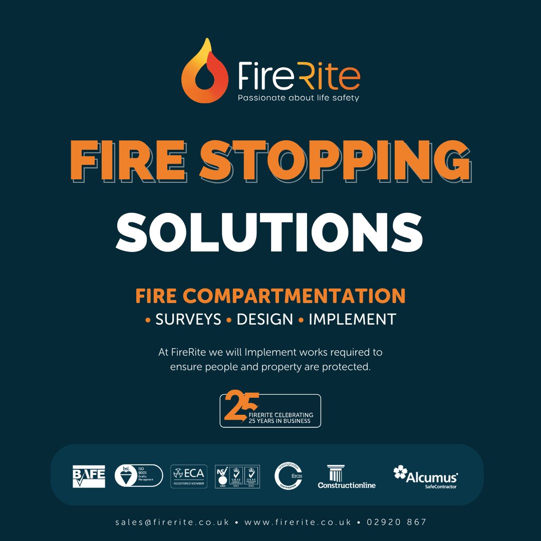 FireRiteUK's tweet photo. π₯ Fire stopping: the unsung hero of fire safety! π₯
https://t.co/1kodwArk8O
#firerite #Firesafety #Firestopping https://t.co/4PJky9HyAi
