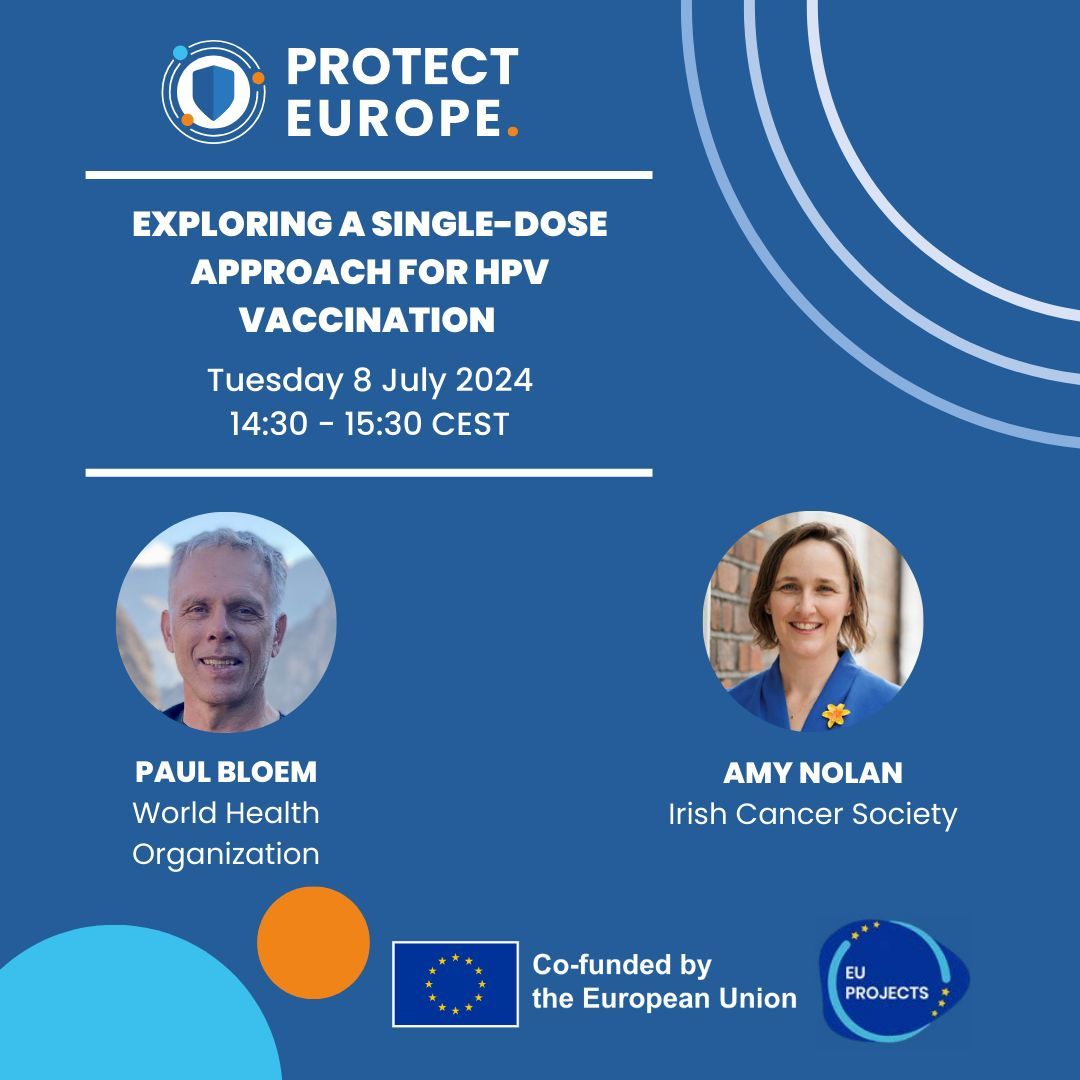EuropeanCancer's tweet image. Don’t forget to register for the next Monday’s #PROTECTEUROPE masterclass! 📑

📅 14-30 – 15:30 CEST
🔗 europeancancer.org/events/301:exp…

Paul Bloem and Amy Nolan will share their expertise on single-dose HPV vaccination and how this approach can move us closer to #HPVelimination. ✍️