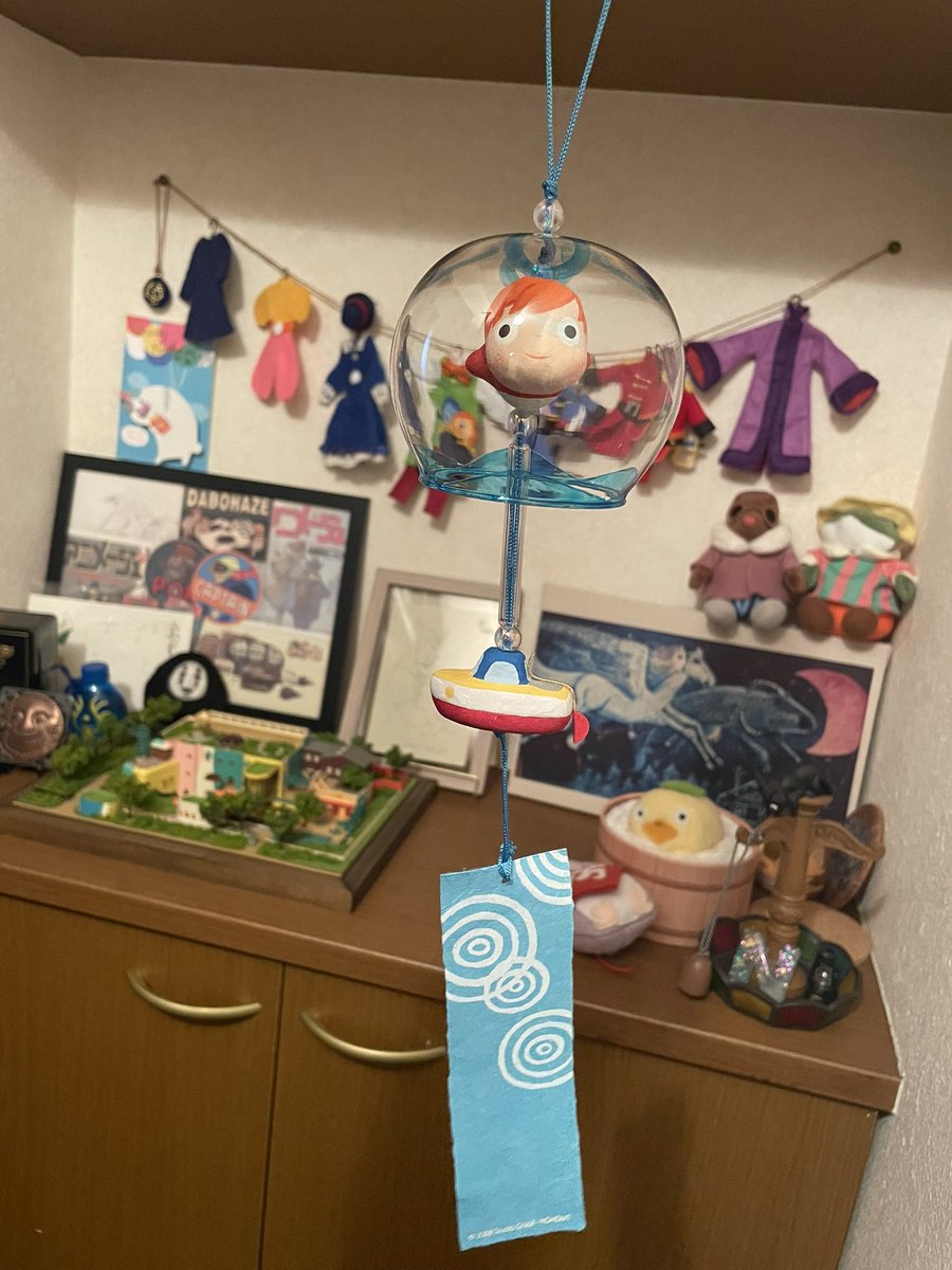 【新品未使用】崖の上のポニョ　張り子風鈴（wind bell） 新品未使用】崖の上のポニョ 張り子風鈴（wind bell） 新品】 ジブリ
