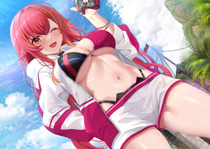 水着VTuberのらくがきの再掲#ビキニの日 