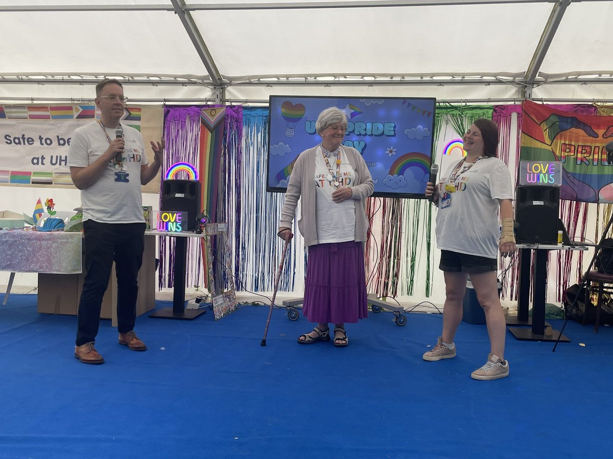 Celebrating #Pride2024 #UHDPrideday #safetobemeatUHD <a href="/UHD_NHS/">University Hospitals Dorset NHS Foundation Trust</a> <a href="/UHDPride_NHS/">UHD Pride Network</a> 🌈 <a href="/Pete_Papworth/">Pete Papworth</a>  <a href="/S_HarringtonNHS/">Siobhan Harrington</a> <a href="/Melstar12/">Melissa Armstrong She/Her</a> <a href="/speak2matt/">Matthew Hodson RN QN MBE He/Him 🏳️‍🌈</a> <a href="/rosiem45/">Rosie Martin (she/her)</a>