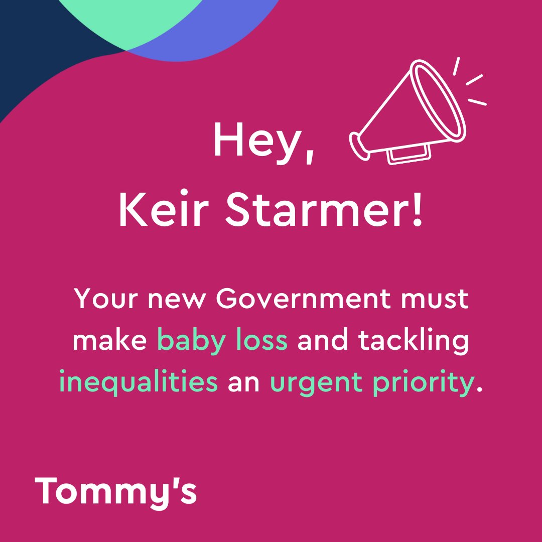 Tommy's (@tommys) on Twitter photo We look forward to working with the new <a href="/UKLabour/">The Labour Party</a> Government to make pregnancy and birth safe for everyone in the UK.
To achieve this, reducing baby loss & tackling inequalities must be an urgent priority. Read our 5 key steps for the Gov to take: bit.ly/3zDmaCy We look forward to working with the new <a href="/UKLabour/">The Labour Party</a> Government to make pregnancy and birth safe for everyone in the UK.
To achieve this, reducing baby loss & tackling inequalities must be an urgent priority. Read our 5 key steps for the Gov to take: bit.ly/3zDmaCy