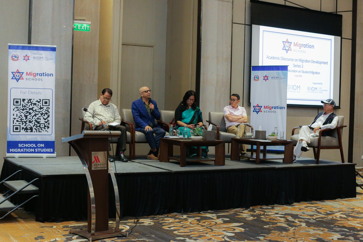IOMnepal's tweet photo. IOM &amp; TU CDPS hosted a pivotal academic discourse on student migration, bringing together gov, academia &amp; civil society. The event focused on aligning Nepal’s education with global standards, investing in faculty &amp; boosting research.
#MigrationStudies #TUCDPS #IOMDevFund https://t.co/eWOREOsYyk