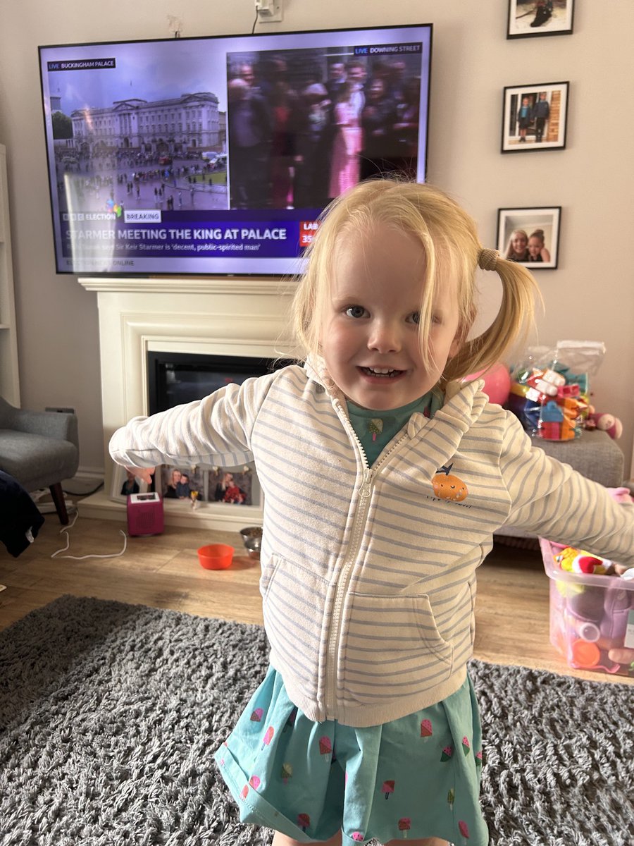 My daughter is off for an early afternoon nap.

When she wakes up we’ll have a Labour government.

Lovely stuff.

#Labour