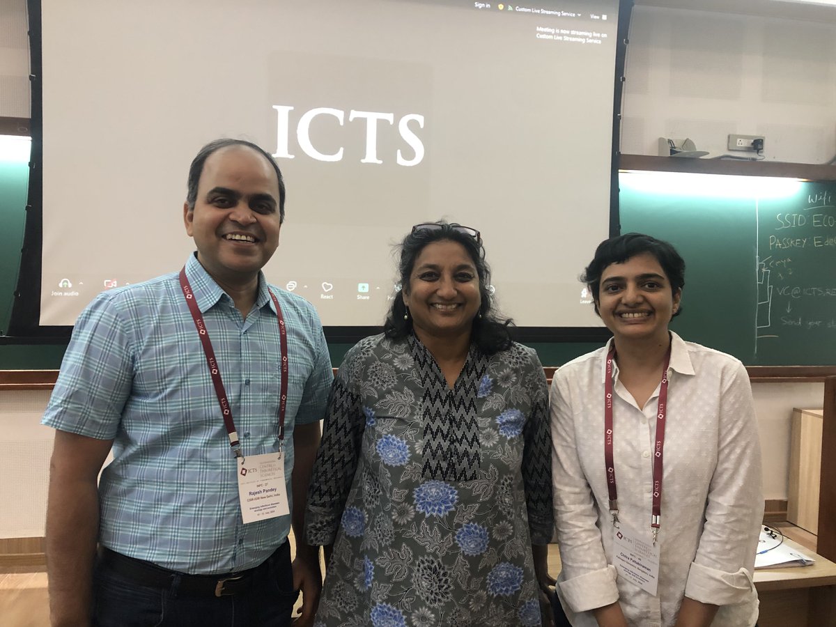!May 2021! Peak of the 2nd wave, with @RajeshPandayLab and <a href="/virology_chitra/">Chitra</a>, and many collaborators we proposed a program to explore unknown potential pathogens in northeast India. 2024: we met <a href="/ictstifr/">ICTS</a> for tinyurl.com/42ucmms3. 3 years, waiting, but still working together!
