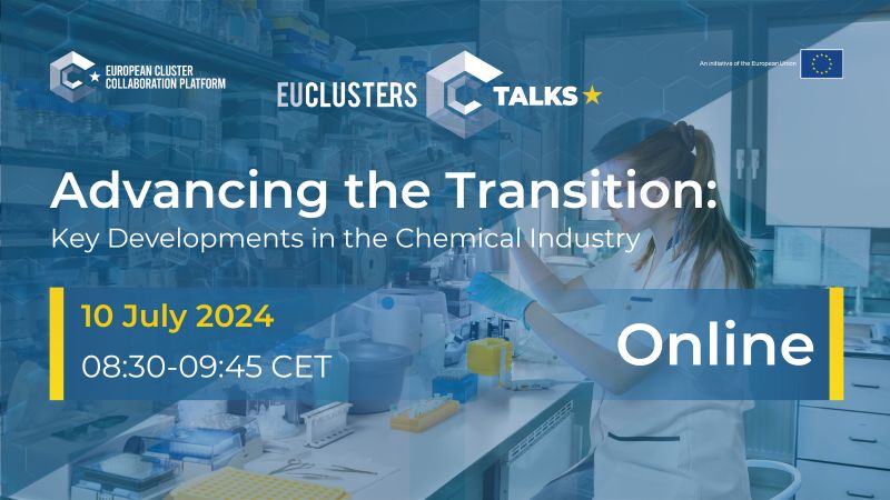 [European Cluster Collaboration Platform ECCP]

Inscrivez-vous au dernier #EUClustersTalks de l’été sur le thème de la transition dans l’industrie chimique👉clustercollaboration.eu/content/eu-clu…
🗓️ 10 juillet | 8h30 – 9h45 CET 📍En ligne

<a href="/Clusters_EU/">European Cluster Collaboration Platform (ECCP)</a>
<a href="/AlliedClusters/">European Clusters Alliance</a>