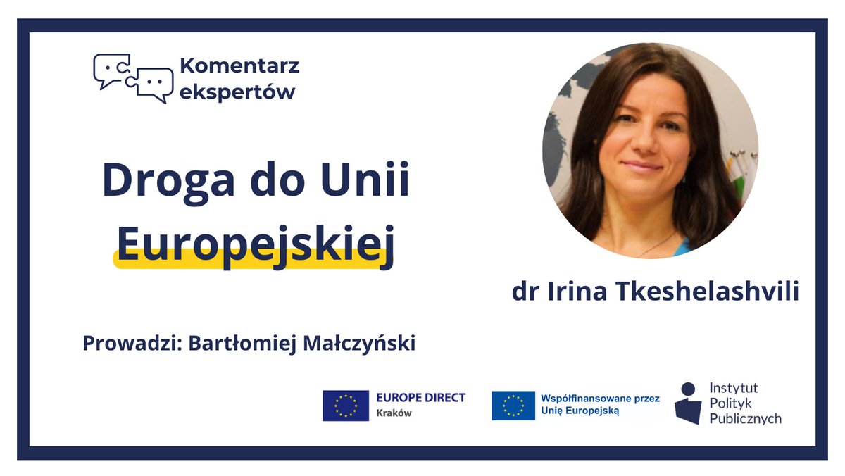 Z Iriną Tkeshelashvili, ekspertką <a href="/TeamEuropePL/">Team Europe Direct Polska</a>  <a href="/EUinPL/">Komisja Europejska</a> <a href="/Europarl_PL/">Parlament Europejski w Polsce</a> <a href="/EUinWroclaw/">Komisja Europejska we Wrocławiu</a> rozmawialiśmy o rozszerzeniu UE, o roli społeczeństwa obywatelskiego podczas ukraińskiego kryzysu uchodźczego 2022 jako inspiracji dla przyszłej integracji europejskiej.

youtube.com/watch?v=nZZprR…