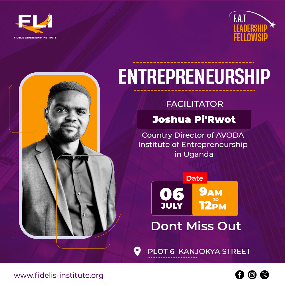 Join us this Saturday for an empowering Entrepreneurship session with <a href="/pirwot/"></a> , Country Director of <a href="/AvodaBiz/">AVODA Institute of Entrepreneurship</a> !

Date: 6th July 2024 
Time: 9 AM - 12 PM 

At FLI, we're the best at what we do—developing faithful, available, and teachable leaders. 

 #FLIFATFellowship