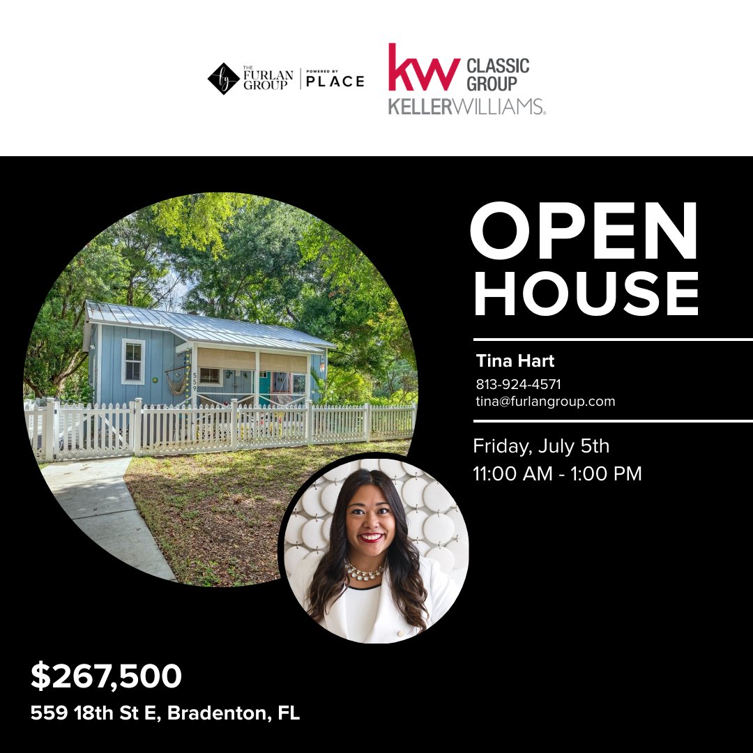 BrandiFurlan's tweet photo. Explore Your Next Home TODAY - Join Us for Open Houses in Bradenton and Sarasota!
#OpenHouse #RealEstate #HomeForSale #HouseHunting #DreamHome #PropertyForSale #HouseTour #OpenHouseToday #Florida #FloridaRealEstate #TheFurlanGroup #PoweredByPLACE #KellerWilliamsClassicGroup https://t.co/GHFwyZpZHa