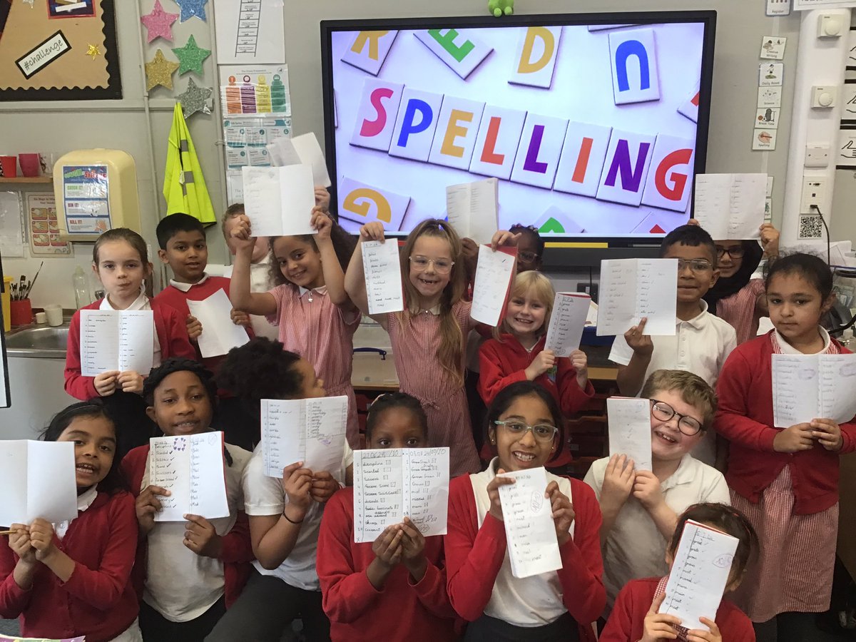 knightontmet's tweet photo. These amazing children from Richmond class, scored 10/10 on their spellings today. Mrs Shand is extremely proud of them! 👏#KnMPA #spellings #revising #improving https://t.co/t5J576Ei2M