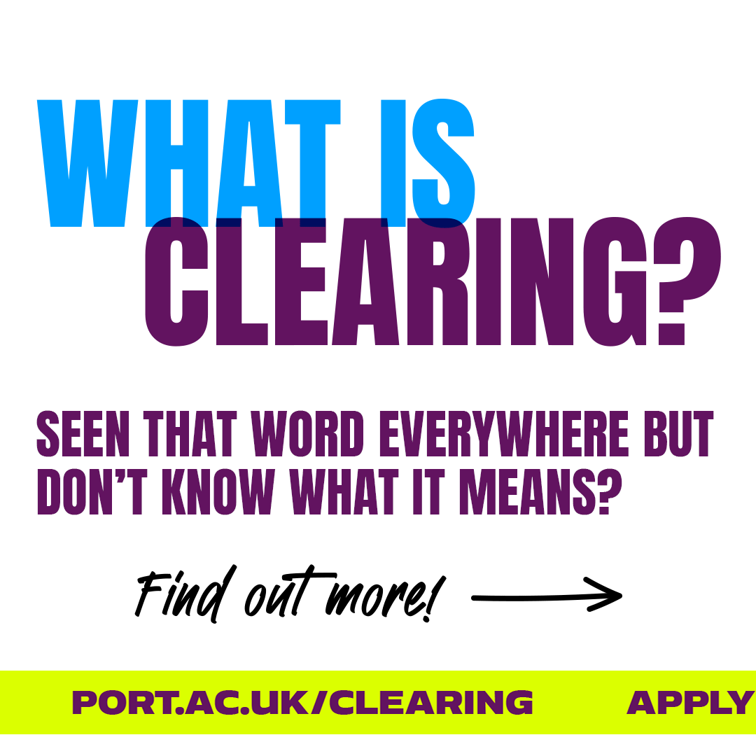 portsmouthuni's tweet photo. Clearing 2024 is open ☎️ 

Ready to embark on your University journey but still clouded about #Clearing2024 ?

We've put together a simple overview to make your Clearing journey easier.

Click on the link for more information or to apply today ⤵️  

https://t.co/M8SyqOJfMu https://t.co/OtyMvg4BGm