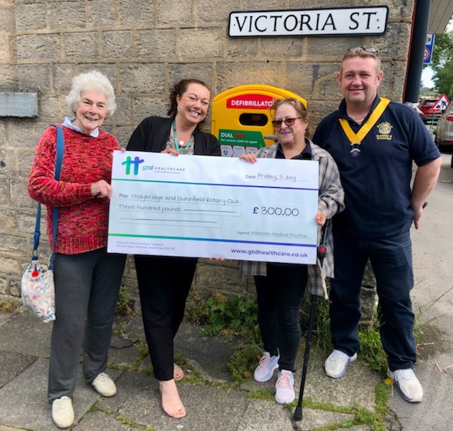 Really proud of our team &amp; patients at Millbrook Medical Practice who, with 𝘨𝘵𝘥'𝘴 support, raised £300 towards installing a #defibrillator in the village. The team has worked with Stalybridge &amp; Dukinfield Rotary Club to help with their fundraising <a href="/dbeckett_gtd/">David Beckett</a> <a href="/TamesideCorr/">Tameside Correspondent</a>