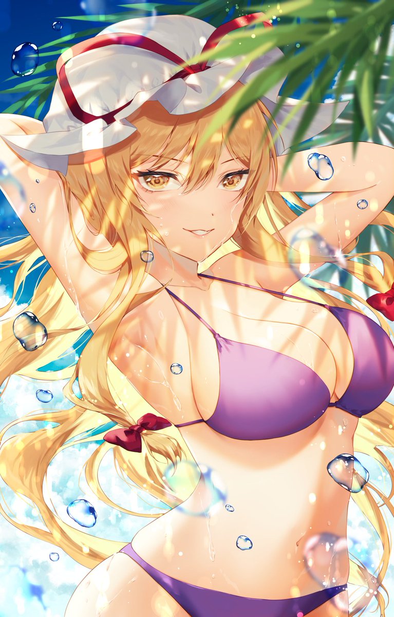 八雲紫 「#ビキニの日 」|きりのせのイラスト