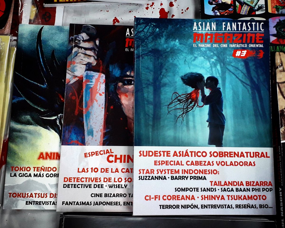 Ya tenemos aquí el número 3 del #AsianFantasticMagazine, el #fanzine de cine fantástico oriental, con un montón de entrevistas, artículos, reseñas...

Ya disponible en tienda y web. Además, tenemos unos cuantos ejemplares del 1 y el 2, por si te quedaste sin ellos 😉