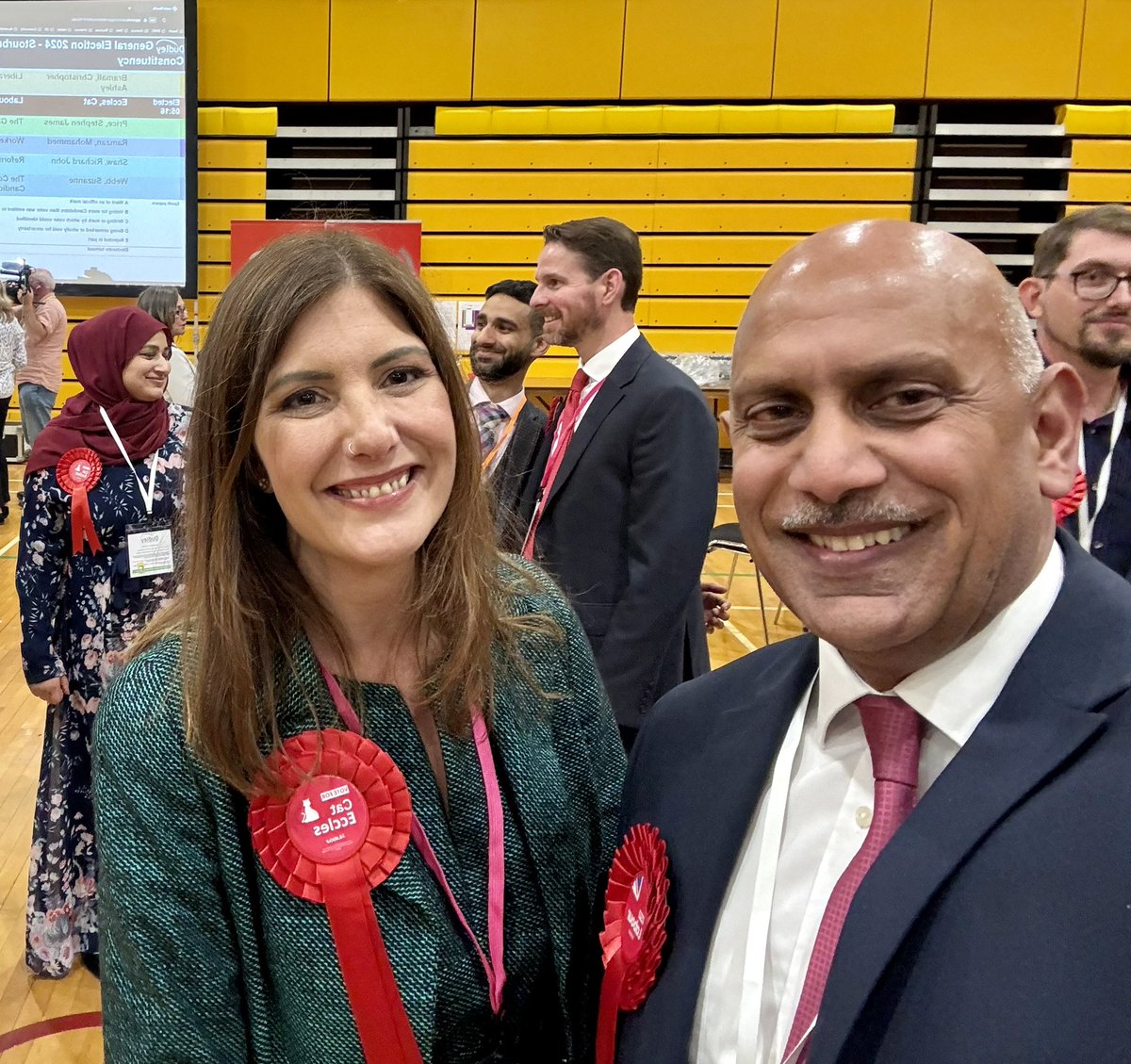 Congratulations to my councillor colleague <a href="/catecclesstour/">Cat Eccles MP</a> on being elected MP for Stourbridge. What a win! <a href="/UKLabour/">The Labour Party</a> <a href="/WMLabour/">West Midlands Labour</a>