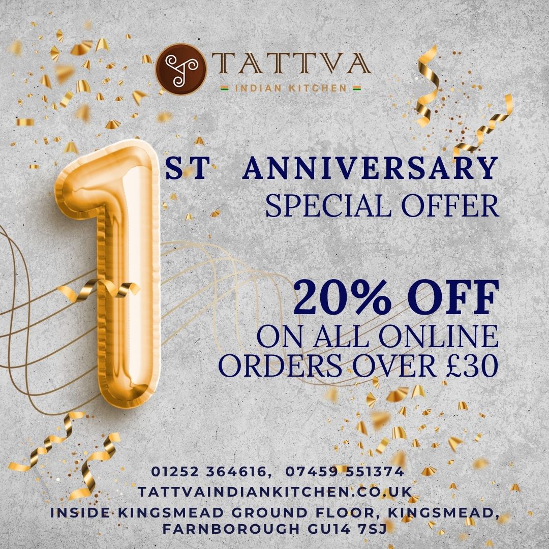 TattvaKitchenUK's tweet image. ✨✨𝐂𝐞𝐥𝐞𝐛𝐫𝐚𝐭𝐞 𝐰𝐢𝐭𝐡 𝐔𝐬✨✨

20% 𝑶𝒇𝒇 𝑶𝒏 𝑨𝒍𝒍 𝑶𝒏𝒍𝒊𝒏𝒆 𝑶𝒓𝒅𝒆𝒓𝒔 𝑶𝒗𝒆𝒓 £30
🔗 Order Now : tattvaindiankitchen.com
📞 01252 364616, 07459 551374

#TattvaIndianKitchen #FarnboroughFoodies #BookYourTable #IndianDining #indianfood #indiancusine #foodie