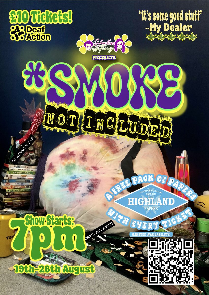 #QuickFlyer <a href="/edfringe/">Edinburgh Festival Fringe</a> (Ticket Link in our bio 💚💨)