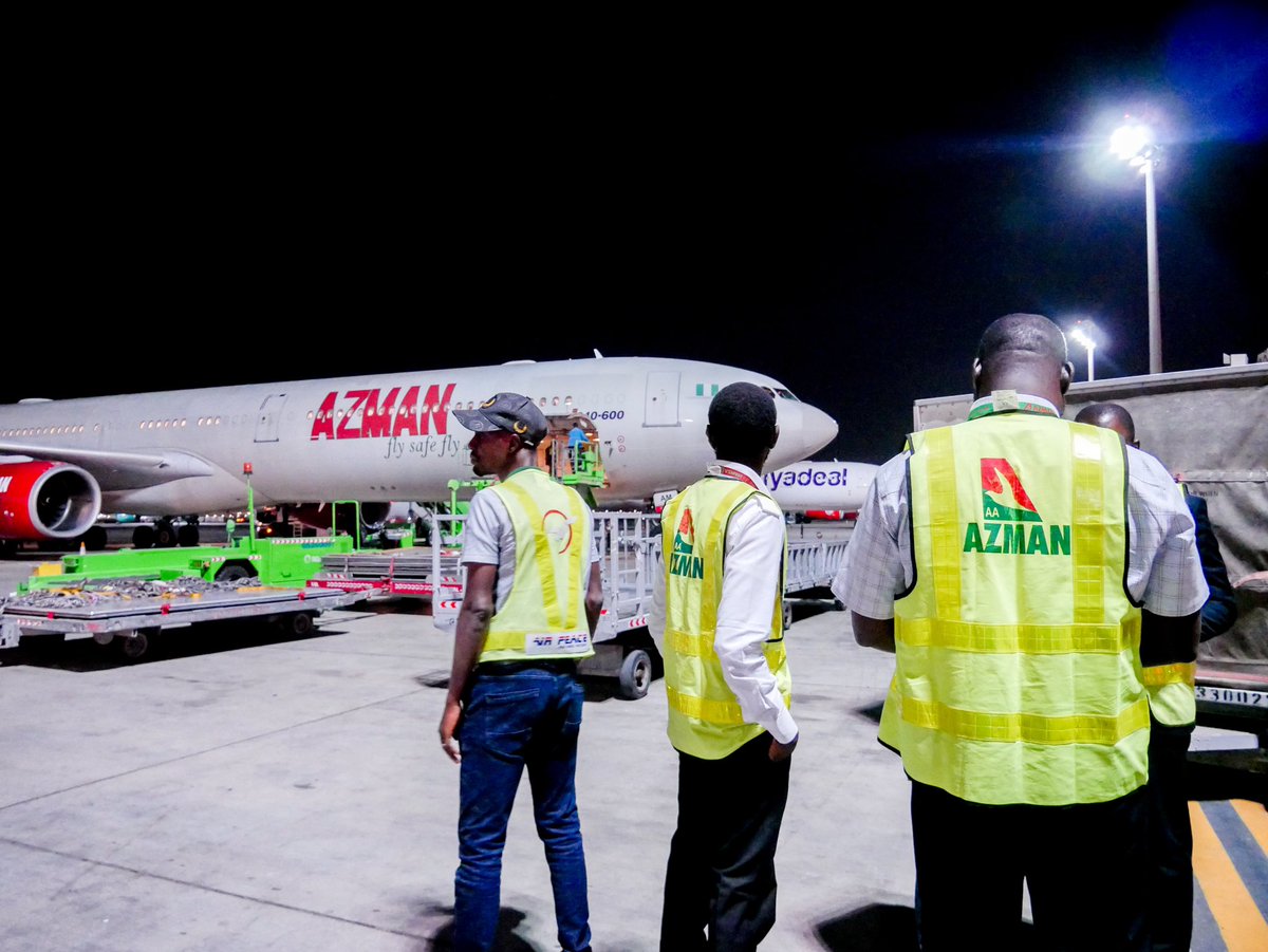 We are all out again to put smiles on the faces of our Hajj Pilgrims as another batch of 409 arrived in Abuja and Kano from Jeddah today Friday 5th July, 2024

We standout with our Top notch flight services on A340-600 and we will do more.

Masha Allah #AzmanAirHajjOperations