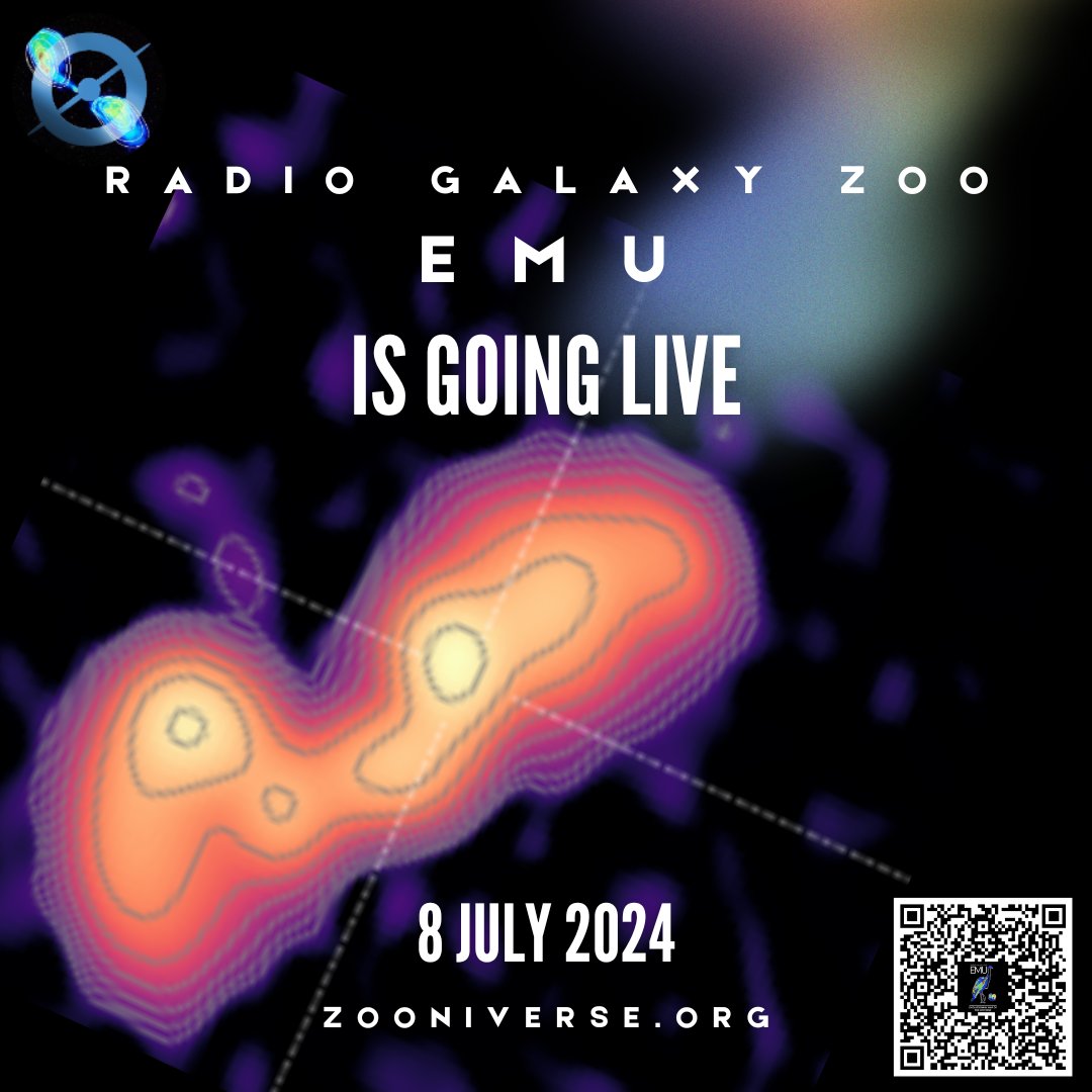 The Radio Galaxy Zoo: EMU is going live! Help us link radio sources to their parent galaxies and classify them with simple descriptive tags. Discover exciting and unknown objects waiting to be found. Can't wait to hear about your discoveries!