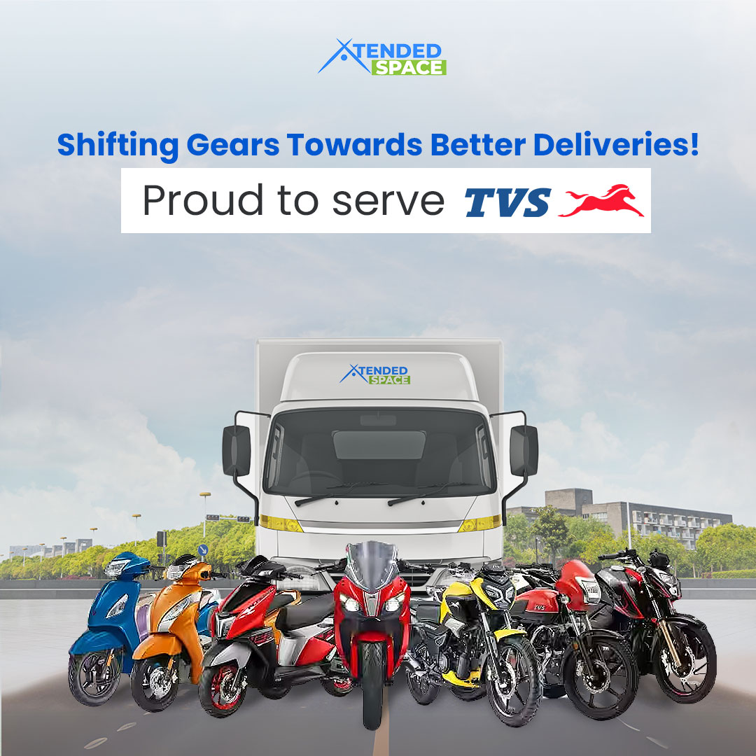 XtendedSpace's tweet photo. TVS takes the wheel, but we handle the route! Our logistics service ensures that their deliveries run smoothly. 🚛✨
.
.
.
#Logistics #SupplyChain #storage #relocation #tvs #logisticsservice #packandmove #ProfessionalPacking #StorageFacility https://t.co/5mNUi2yKGm