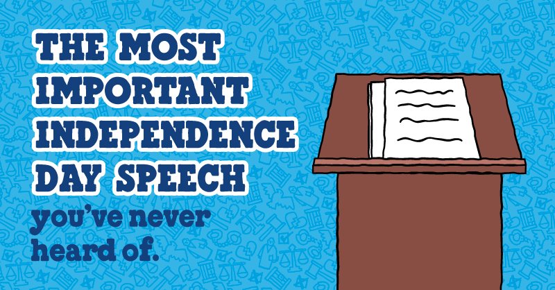 "What, to the American slave, is your Fourth of July?"

In a powerful 1852 speech, Frederick Douglass asked how America could truly celebrate freedom when so many Black people were still enslaved.

Learn more and hear the whole speech here: benjerrys.co/3W8gCZU