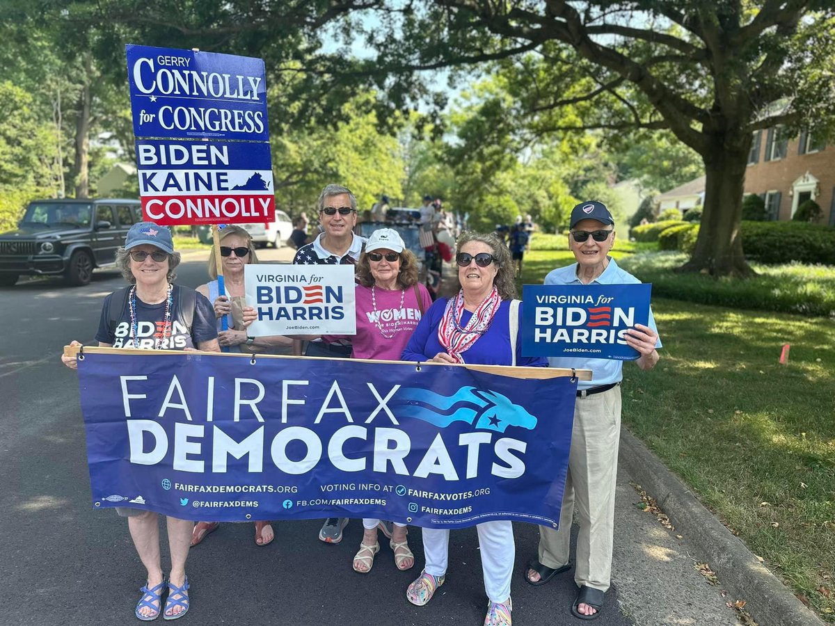 We don’t just write postcards! Sometimes we march in parades! #VoteBluetoProtectDemocracy