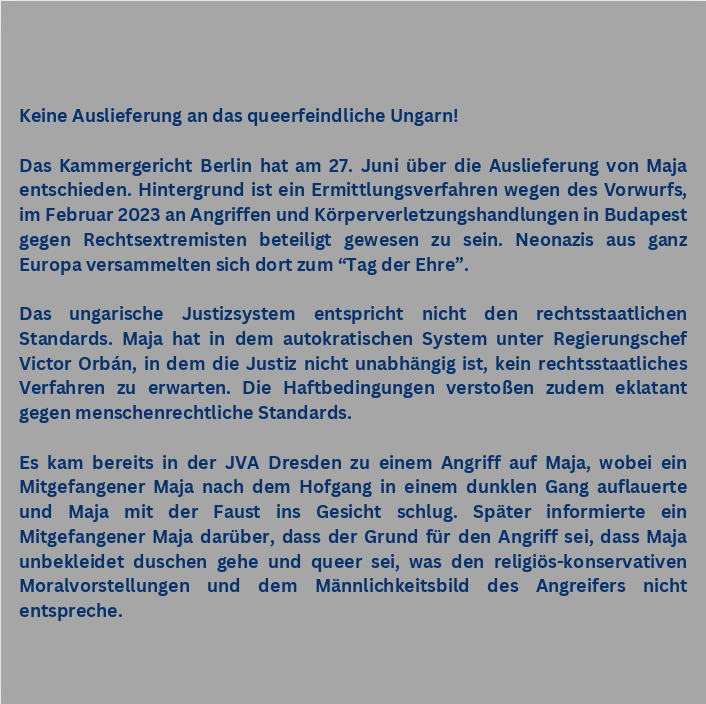 antifa_le's tweet photo. Wir sehen uns am 6.7. um 15 Uhr am Bayrischen Platz. Kommt zum antifaschistischen Block. Antifa bleibt Handarbeit! 

#le0607 #freemaja #freeallantifas https://t.co/Dwa9UdW7Vx