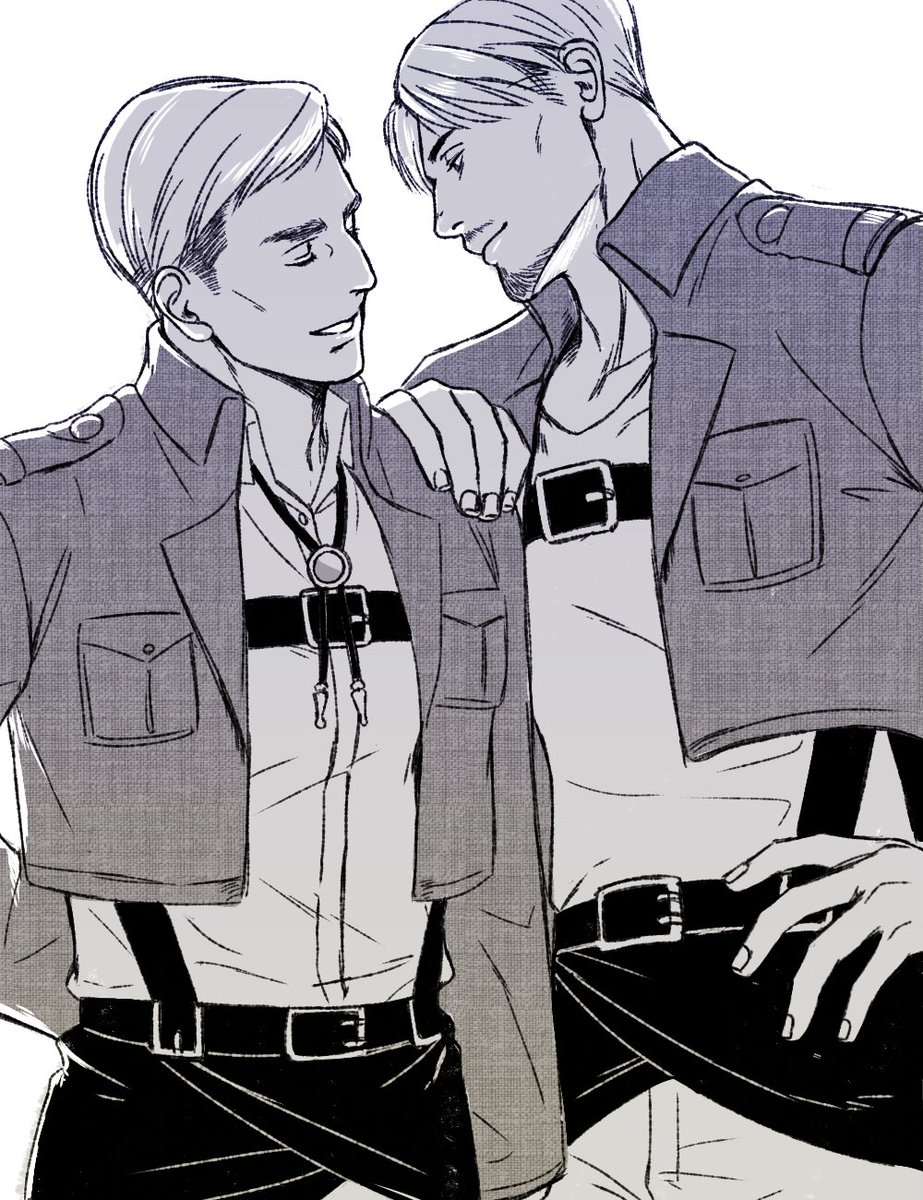 Their friendship is so beautiful 🤤 #aot #erwinsmith #mikezacharias