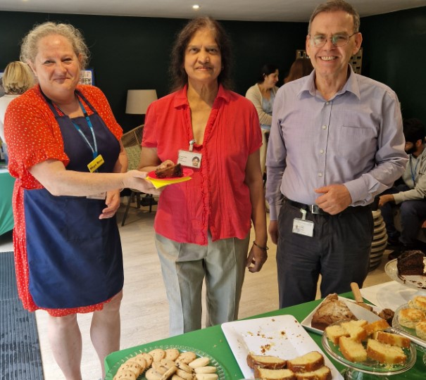 Pop in to the Eternal Garden at St Peter's Hospital for a cuppa and a slice of cake to support the ASPH Charity as we take part in today's NHS Big Tea. The Big Tea is part of national celebrations of the 76th anniversary of the NHS. See you before 4pm! 

 #NHS76 #NHSBIGTEA