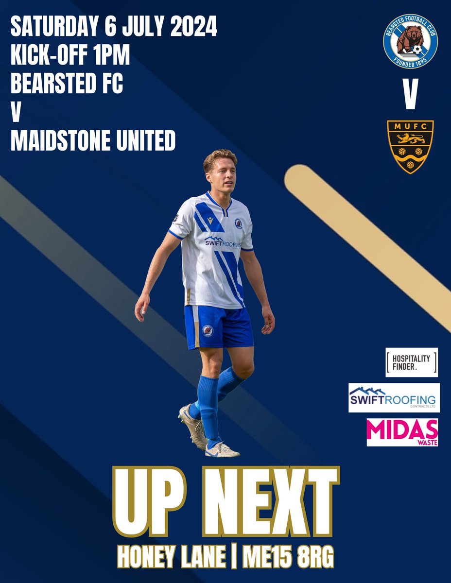 We are aiming for our biggest ever crowd tomorrow against <a href="/maidstoneunited/">Maidstone United</a> Come along and support the teams, turnstiles open at 12, Kick-off 1pm. #bearstedfc #bears