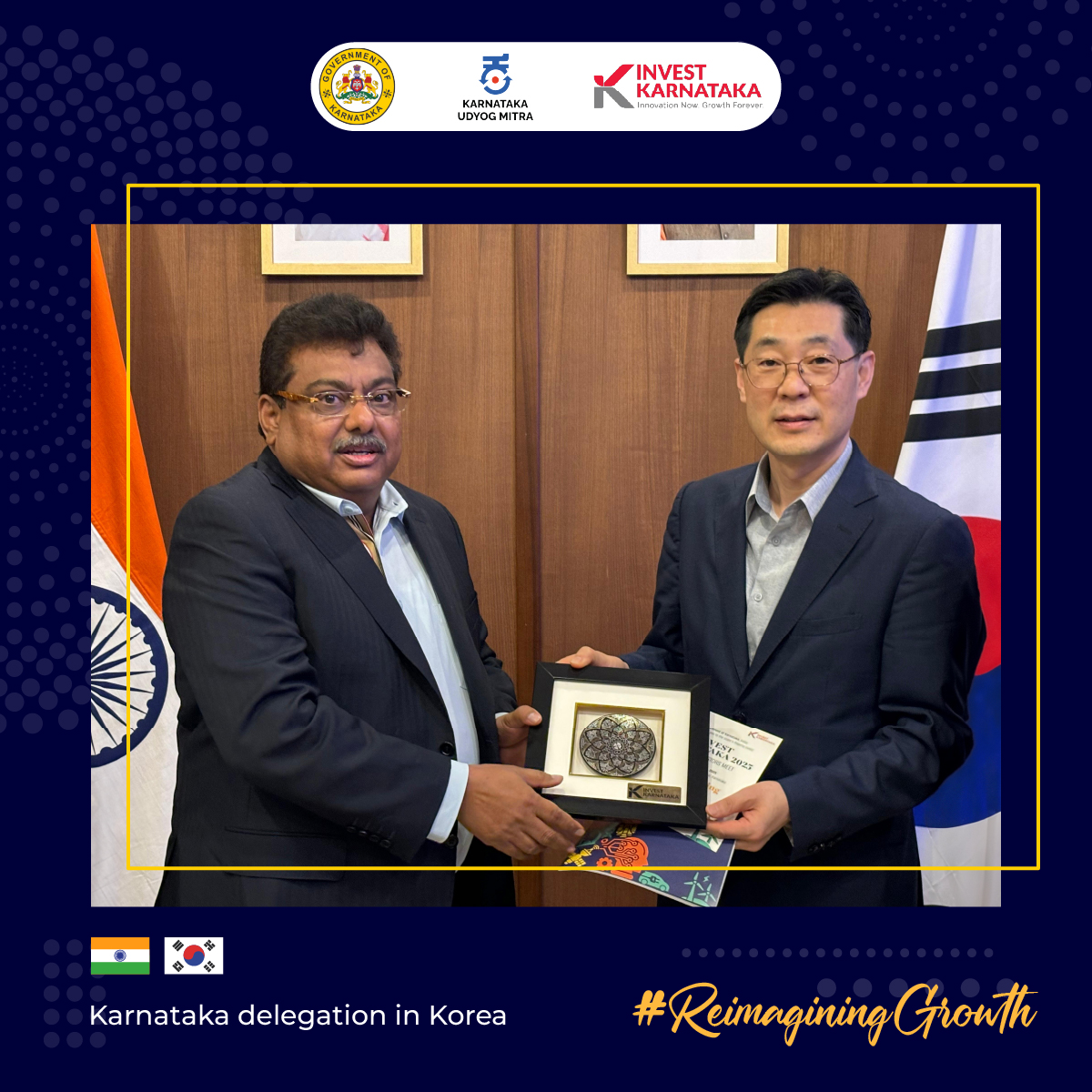 CommIndustries's tweet photo. Had productive talks with #LXInternational, a spin-off of #LGCorp, on their diverse business segments in #semiconductor design, glass, plastic as well as #EV & battery value chain. Excited about their future plans to expand #business in India. #InvestKarnataka2025 https://t.co/bFiRaS8fFR