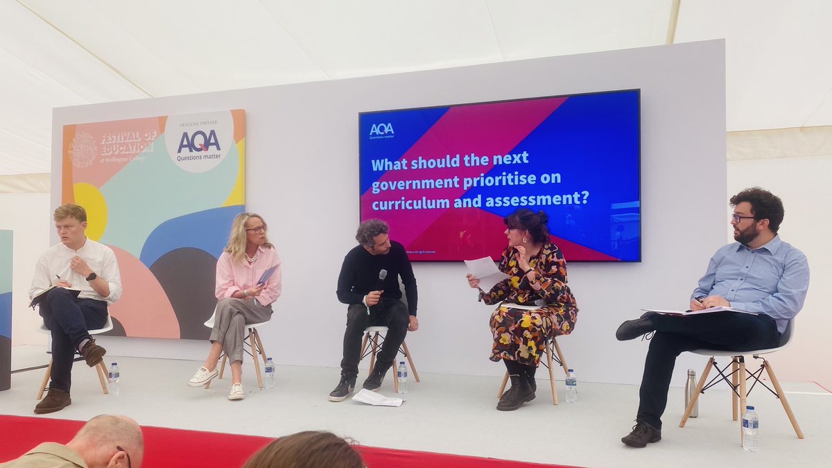 Hot on the heels of the election result, <a href="/SchwitzerEd/">Reza Schwitzer</a> <a href="/samanthajbooth/">Samantha Booth</a> <a href="/wjyates72/">Will Yates</a> <a href="/olidebotton/">Oli de Botton</a> and <a href="/n_mcccartney/">Nicole McCartney</a> discussed what the outcome of this means for curriculum and assessment in a thought-provoking discussion. #EducationFest