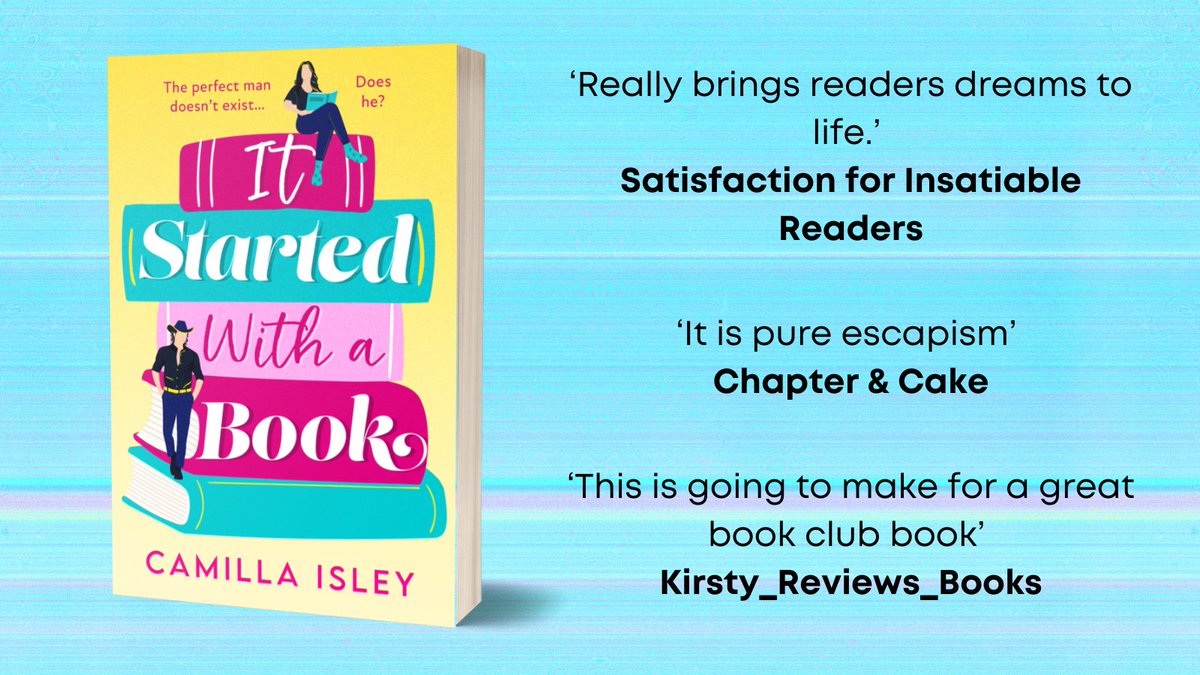 BoldwoodBooks's tweet photo. Many thanks to @GRgenius, @ChapterAndCake and @KirstyReviews for their publication day reviews today on the #ItStartedWithABook by @camillaisley #blogtour.  

Pick up a copy today ➡️ https://t.co/OAcAD6u1Rs https://t.co/als9BhdOcq
