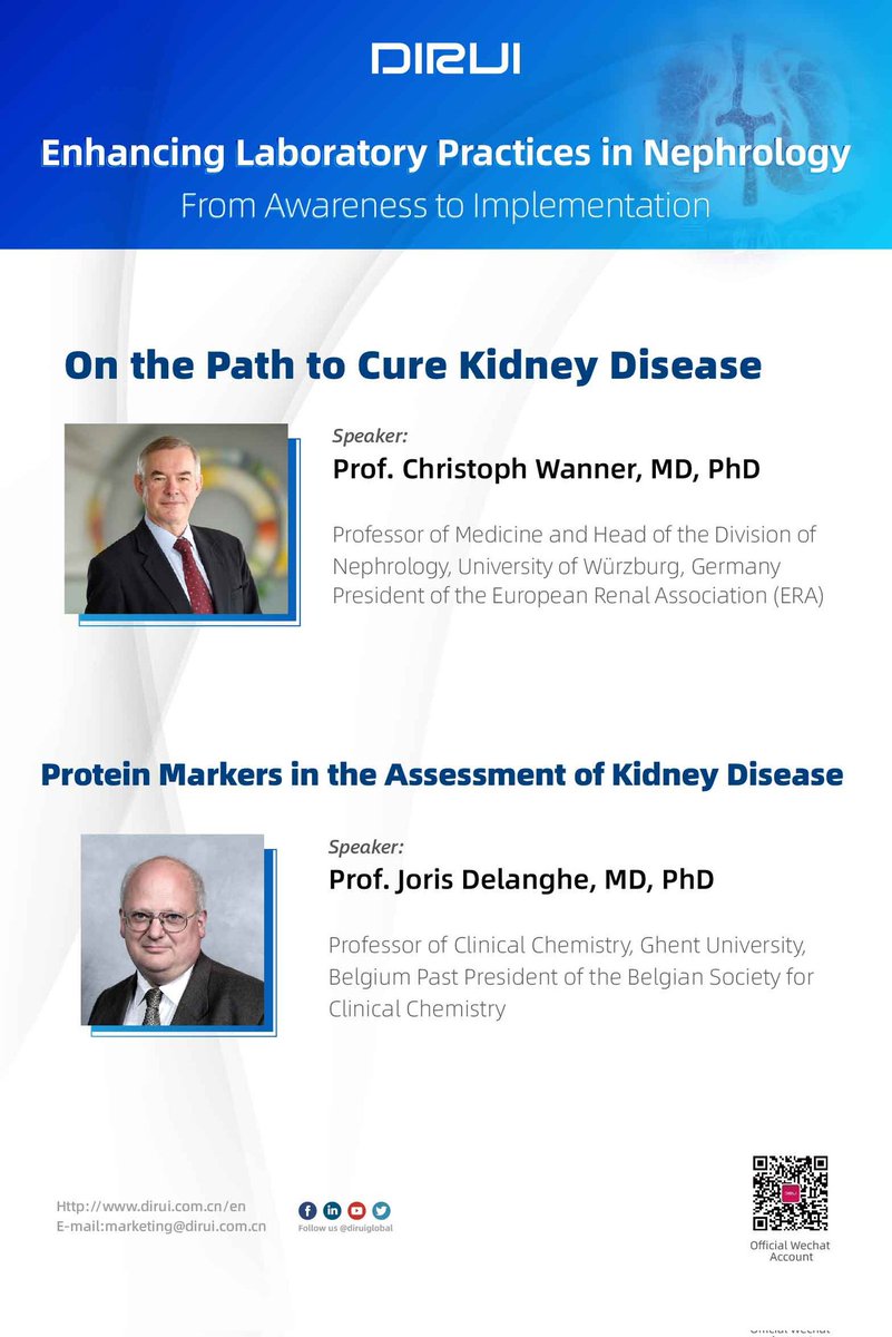 DiruiGlobal's tweet photo. 🌟 A big #ThankYou to Prof. Christoph Wanner and Prof. Joris Delanghe for their insightful presentations, and to all participants who joined us.

📺 Missed it or want to revisit? Watch the full webinar on our YouTube channel: https://t.co/4yFb28hUBb

#Dirui #KidneyHealth https://t.co/szxk3tyfdb