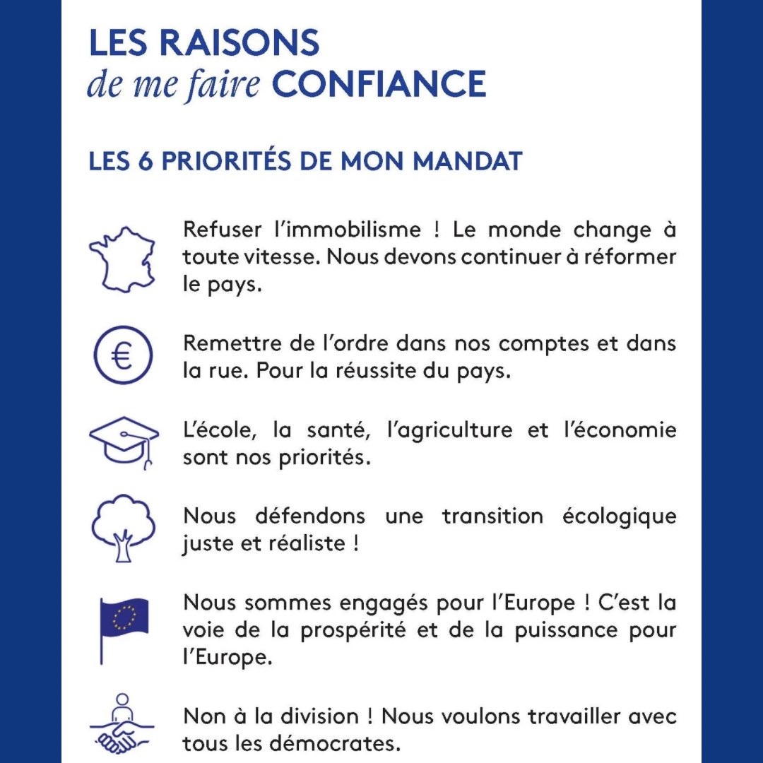 🔵 Mes six priorités en tant que députée 👇