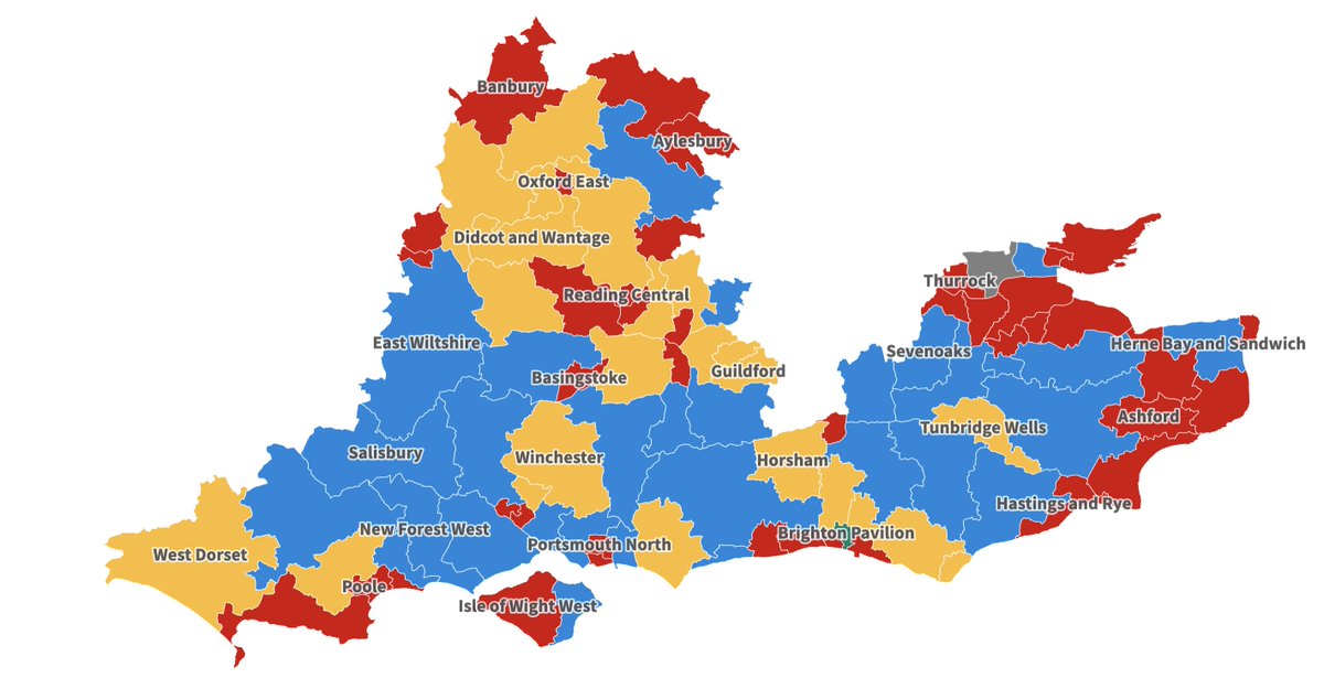 If anything sums up the change in the South East this election, it's this 📍