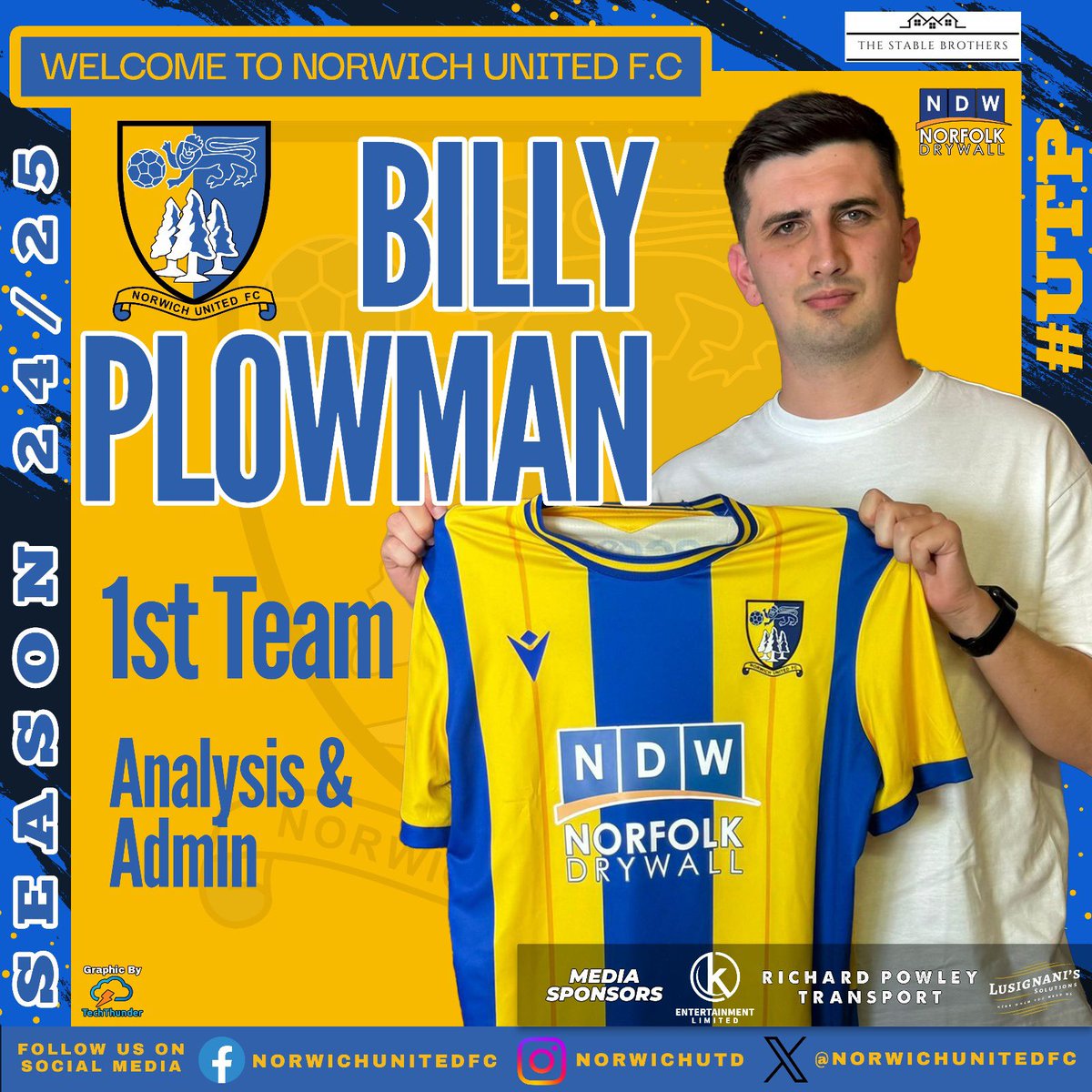 Norwich United FC (@norwichunitedfc) on Twitter photo Welcome back Shaun! And welcome to the club - Ryan, Rhys & Billy ๐ค
๐ฌ โWe couldnโt be happier with the group weโve assembled!
Everyone brings different experiences & skills, which we feel will support our players to perform & develop further!โ -๐๐๐ฌ๐๐จ ๐๐ก๐ค๐ฌ๐ข๐๐ฃ
(2/2) Welcome back Shaun! And welcome to the club - Ryan, Rhys & Billy ๐ค
๐ฌ โWe couldnโt be happier with the group weโve assembled!
Everyone brings different experiences & skills, which we feel will support our players to perform & develop further!โ -๐๐๐ฌ๐๐จ ๐๐ก๐ค๐ฌ๐ข๐๐ฃ
(2/2)