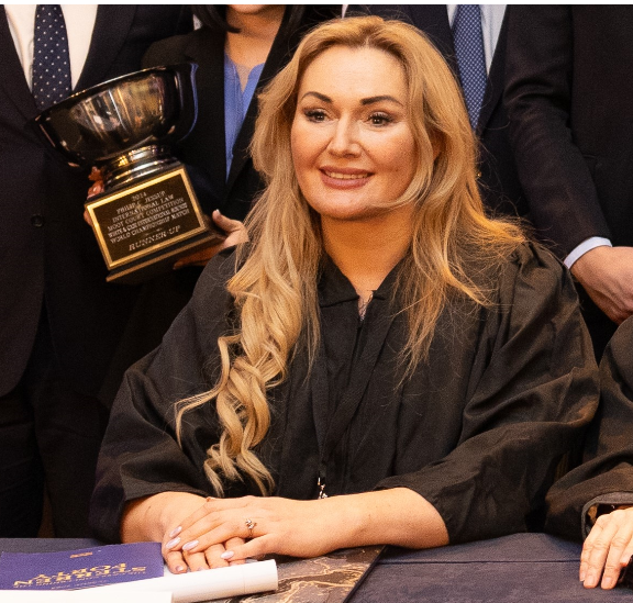JessupWhiteCase's tweet photo. Happy birthday to Ganna Yudkivska, Vice Chair of the UN Working Group on Arbitrary Detentions and former judge of the European Court of Human Rights in respect of Ukraine. Thanks for judging the #Jessup2024 Final Round! https://t.co/2A8A1YKgYe