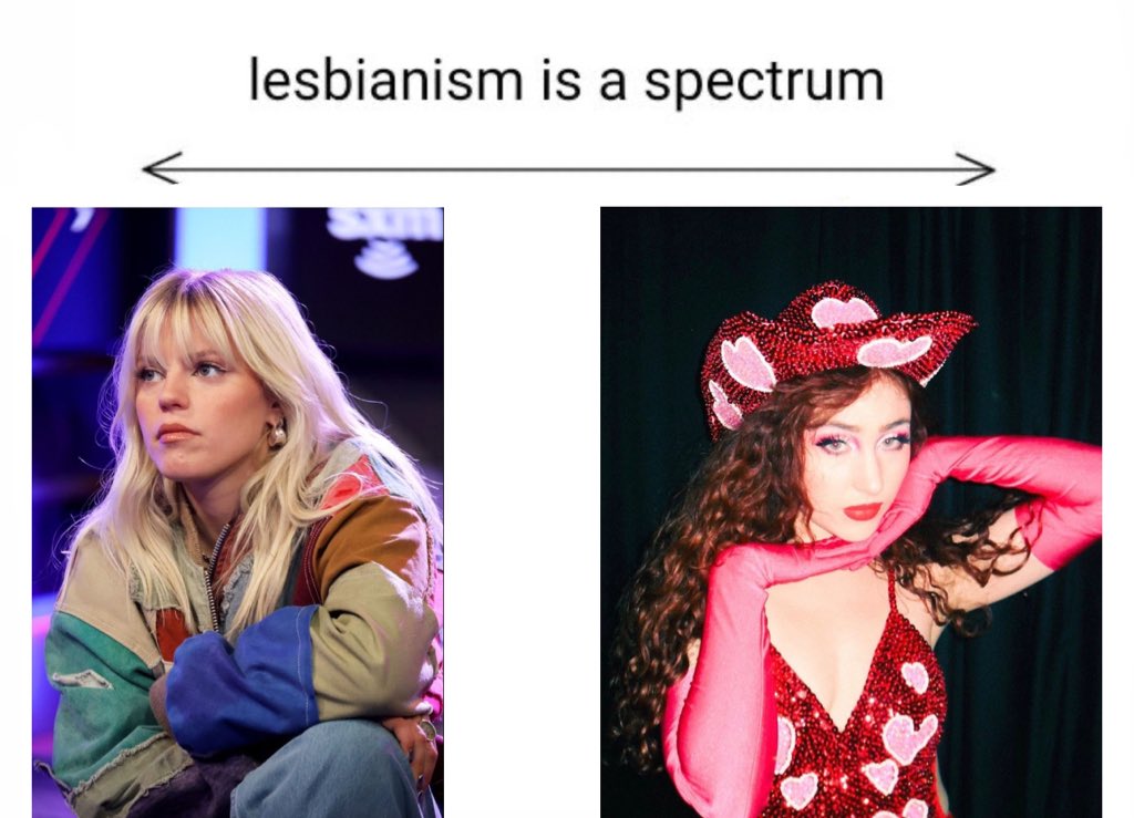 lenamiusgf's tweet photo. my lesbian spectrum https://t.co/XXzUa5vSbC