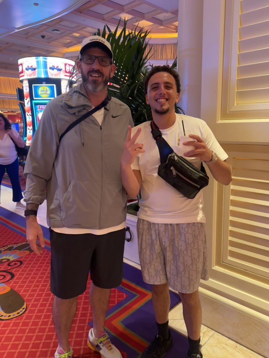 Robynb75's tweet photo. @ramitheicon1 our Vegas trip is a a good one when you walk by this man and your husband has a sneaker man crush lol! Thanks for stopping to let us meet you! #RamiTheIcon https://t.co/cd6csMM9WB
