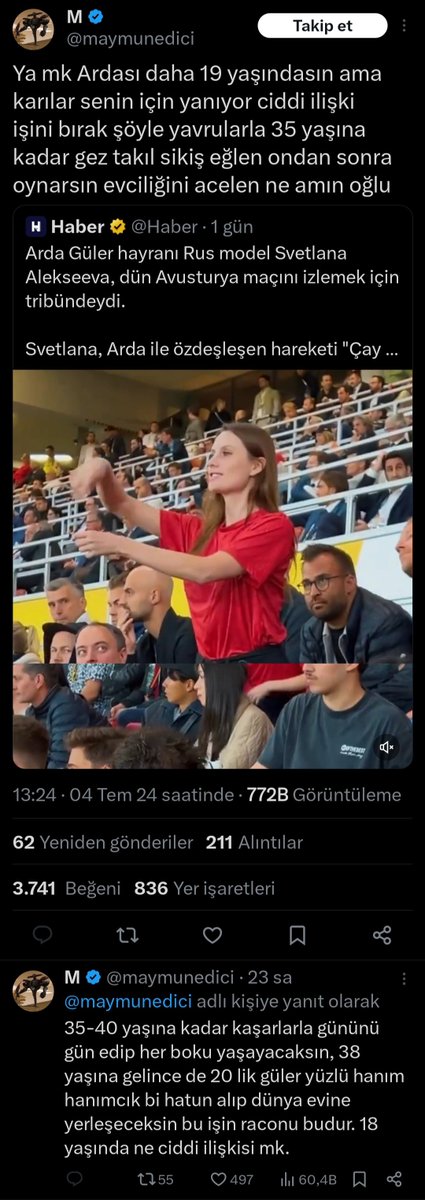 Bu tweeti atan lavuk ve favlayan er🍰ler burada kadınlara sabahtan akşama kadar namus dersi vermeye çalışanlarla aynı kişiler.