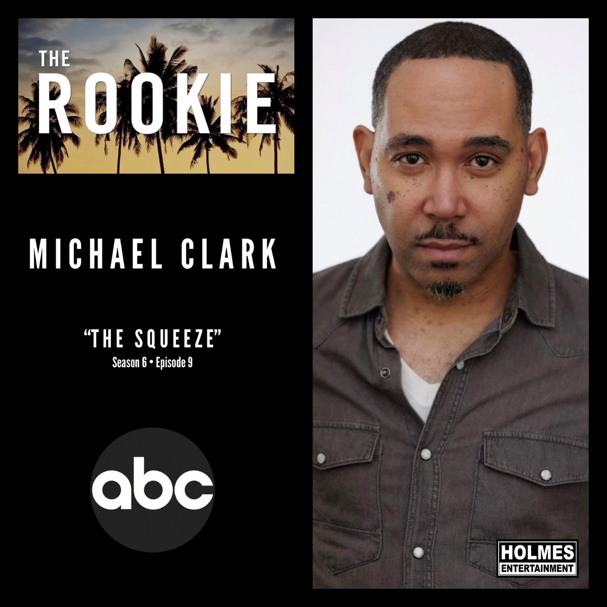Lara_Holmes's tweet photo. 🎉Congrats to #MichaelClark on his role on @therookie @ABCNetwork 🥂

https://t.co/8hCrKVyYWx

#TheRookie 🚓

#ThankYou 🤍 #UDKCasting @actorsaccess @breakdownsvs 🎥 #MaggieNguyen @AVANTartists 

#WeLoveOurActors 🎭
#HolmesEntertainment 
@Holmes_Ent 🎬

https://t.co/KhpgFY5AVk https://t.co/BsiqEdXnOC