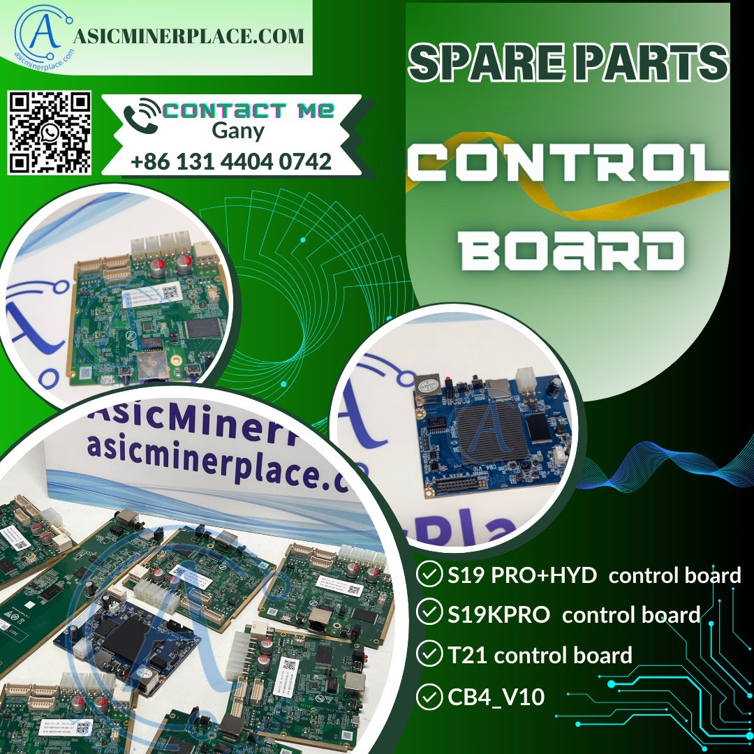 GANY006's tweet image. 😃Anyone needs #controlboard?  #S19kpro ,#T21 ,#CB4_V10 and so on.
🌐#asicminerplace sells; #miners and #spareparts.
📉It seems that market sentiment is down.🧐what about updating #accessories now?
📲+86 13144040742🪐Sale in China&amp;amp;Greece&amp;amp;Russia #Antminer #ibelink #bitcoin #crypto