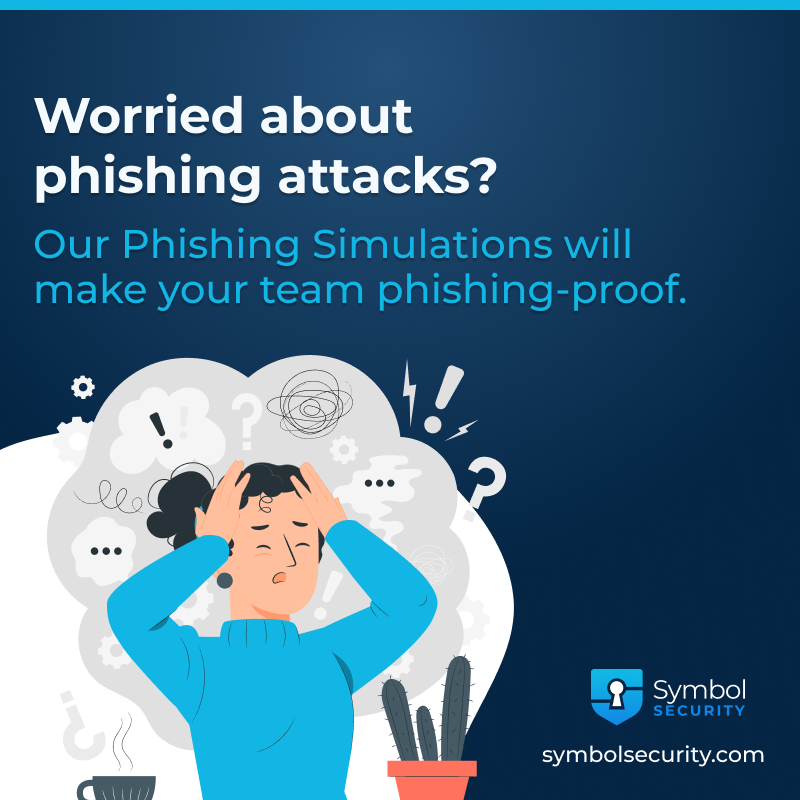 Symbol_Security's tweet photo. Worried about phishing threats?
Our Phishing Simulations will arm your team with the skills to stay safe.
Learn more: https://t.co/GiVvK2LF3D
#Cybersecurity #PhishingPrevention #SymbolSecurity https://t.co/1GD8XUSH4P