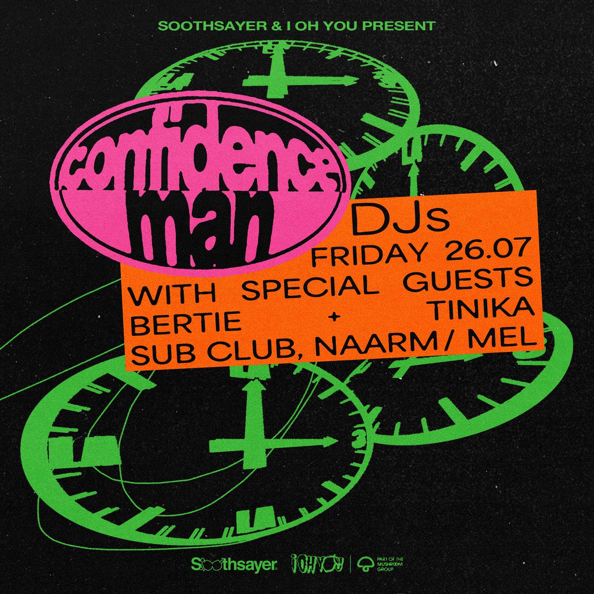Soothsayer (@soothsayings) on Twitter photo Announcing <a href="/confidencemanTM/">Confidence Man</a> DJs in Naarm .ᐟ
Tickets on sale now.
bit.ly/conmandjsnaarm Announcing <a href="/confidencemanTM/">Confidence Man</a> DJs in Naarm .ᐟ
Tickets on sale now.
bit.ly/conmandjsnaarm